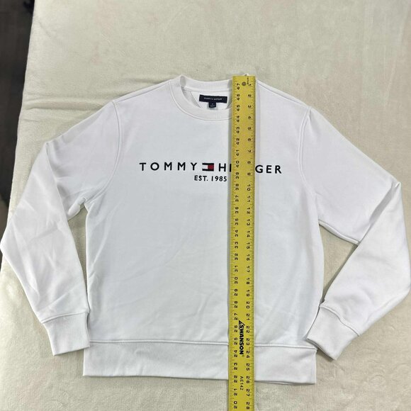 Tommy Hilfiger Logo Crewneck Casual Preppy Mens Sweatshirt Medium - Picture 6 of 10